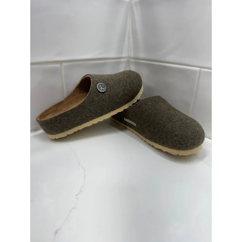 BIRKENSTOCK kids‎ 8 Kaprun rive Felt Clogs Doubleface Khaki